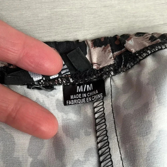 RIPE Strapless Animal Print Satin Mini Dress Pockets, Size M - Picture 10 of 11